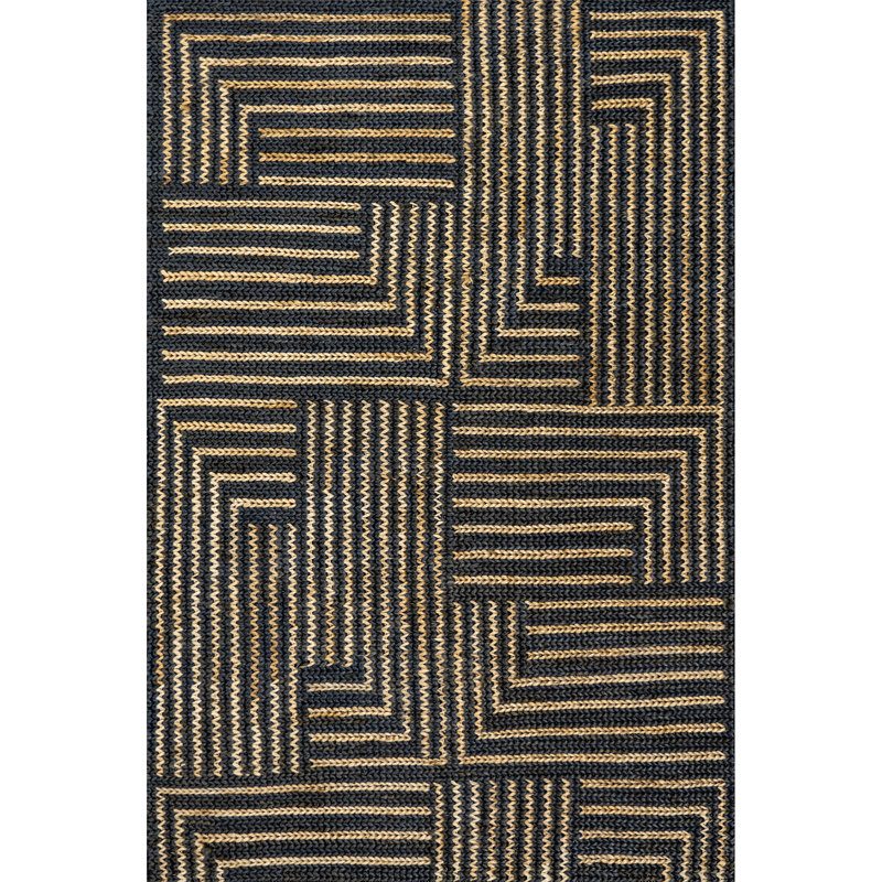  Tapis en jute tissé à la main Grassland, Tapis de couloir 2 pi x 8 pi
