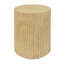 Table d'appoint cylindrique Mgo, texture bois