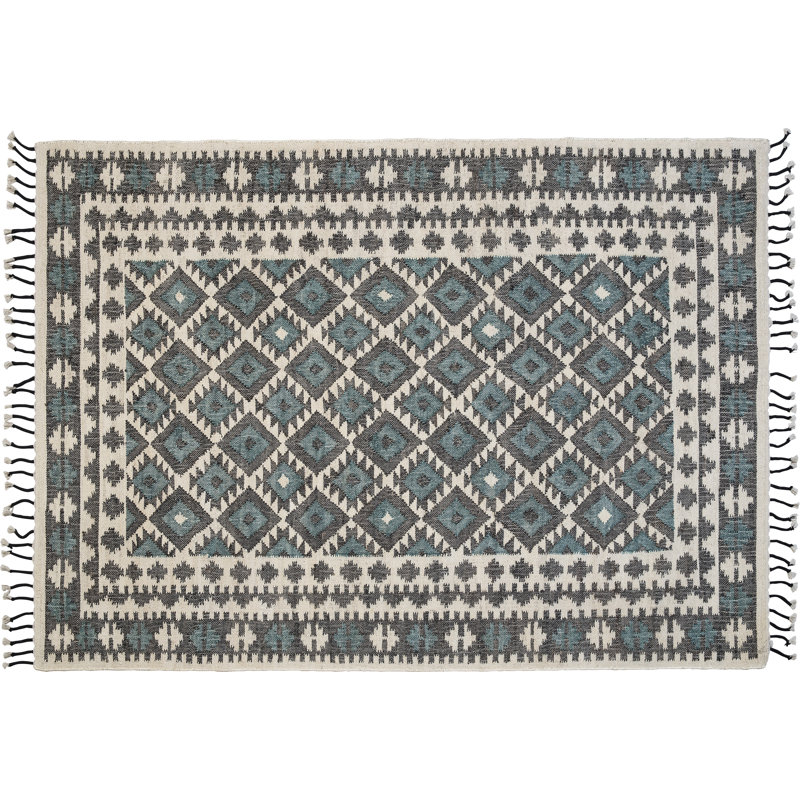 Luka Geometric Hand Woven Area Rug, Rectangle 140 x 200cm