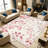 Pink Floral Vine area rugs for Living Room, Soft and Comfortable, Suitable for all seasons, easy to maintain, machine washable Indoor floor mat, Under Table Farmhouse suitable for Bedroom, Dining Room, Study, Patio, Balcony, Home Decor-1279859046