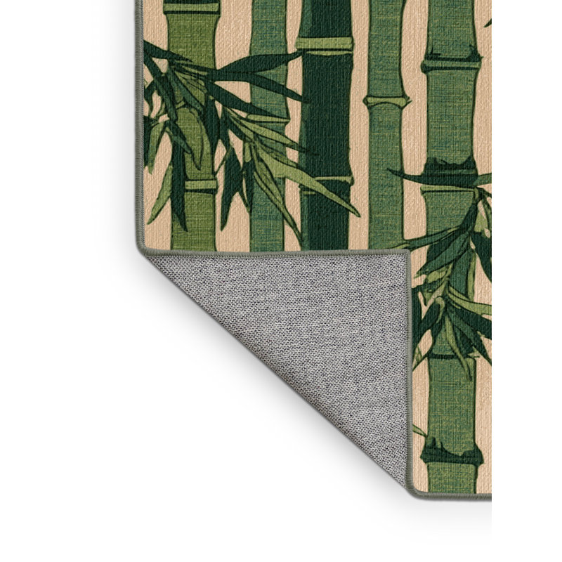  Tapis lavable hawaïen en bambou lavable, Rectangulaire 2 pi x 3 pi