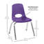 Chaise de classe empilable-129466326