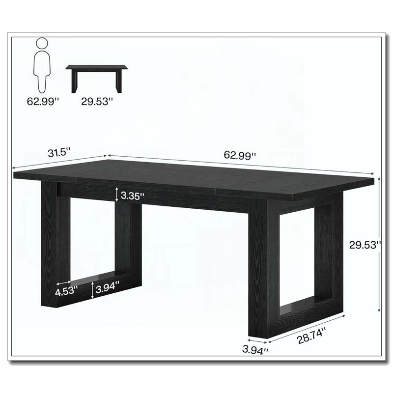 Bureau, bureau d'ordinateur, Noir