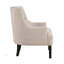 Chaise d'appoint moderne et moderne avec revêtement en chenille et capitonnage, parfait pour les salons élégants-445596631
