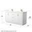 Meuble-lavabo double autoportant 66 po avec plateau en quartz 66 po-92723766-97987237-97987240