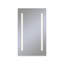 Recessed Frameless 1 Door Medicine Cabinet with 4 Adjustable Shelves and LED Lighting and Electrical Outlet-45538830-45538929