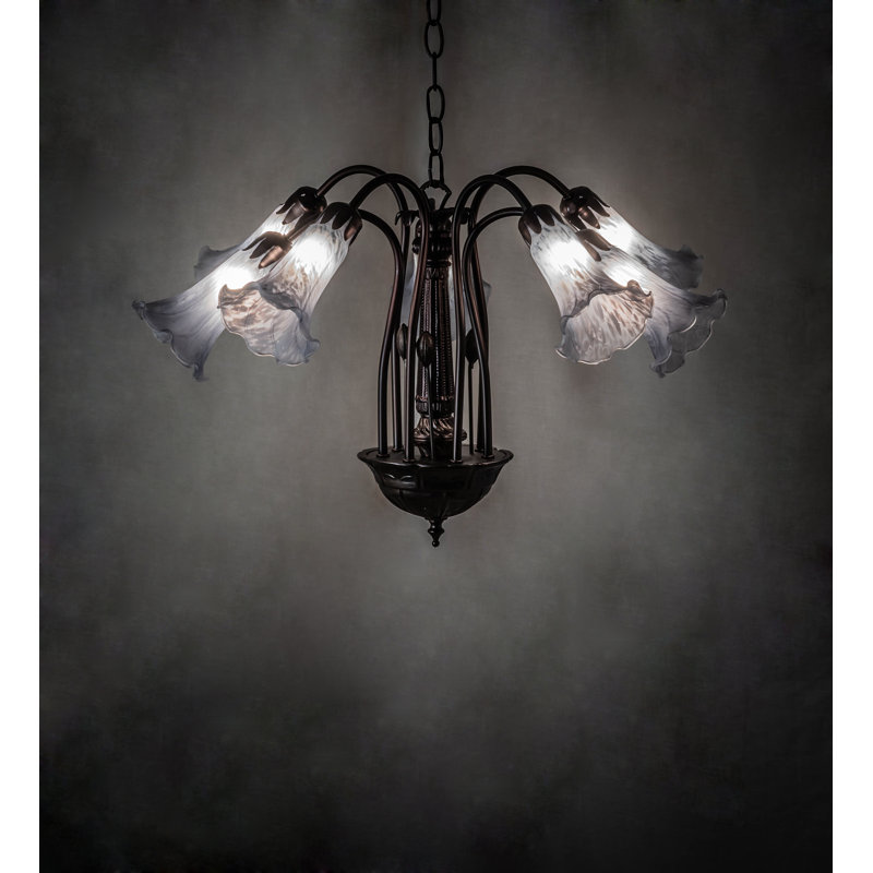 Arnketil 6 - Light Chandelier, Purple