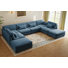 8 Seater Corduroy Corner Sofa