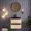 Meuble-lavabo mural simple 24 po avec plateau Roethke-41133436