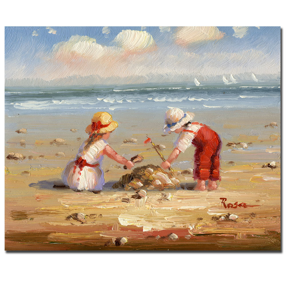 " At The Beach IV " Painting Print Beachcrest Home™