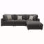 Canapé modulaire rembourré avec repose-pieds 4 pièces Rhette-26125154