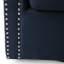 Modern Fabric Blue Swivel Chair - 32.75" Package Width Dimension Comfortable Rotating In Cover Handcrafted