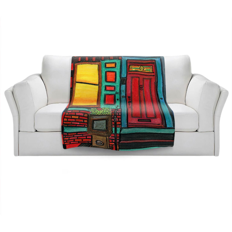 Hand Woven Throw Blanket, 68" x 80"