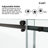50-55" W X 76" H Frameless Single Sliding Shower Door with 3/8" (10mm) Clear Tempered Glass, Shatter-Resistant Film & Installation Hole Locator - Square Top Rail-114773355