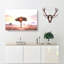Lone Tree in the Serengeti in Tanzania - Wrapped Canvas Painting Print-56637570