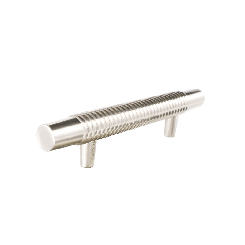 Stacked 4" Center to Center Bar Pull, Satin Nickel