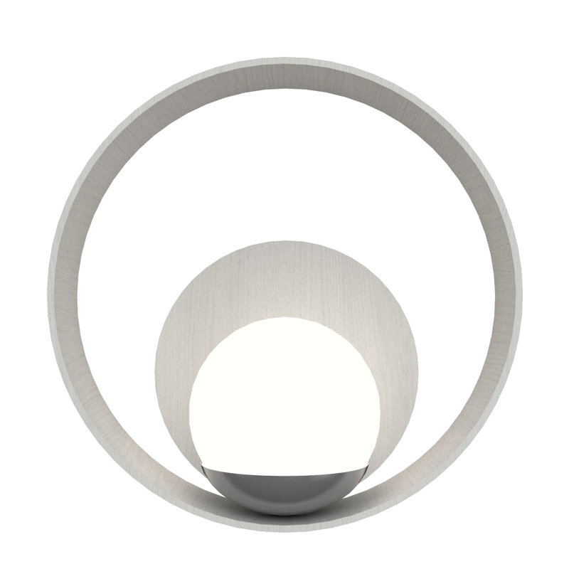 Applique murale à bras 1 lumière Sfera, Blanc organique