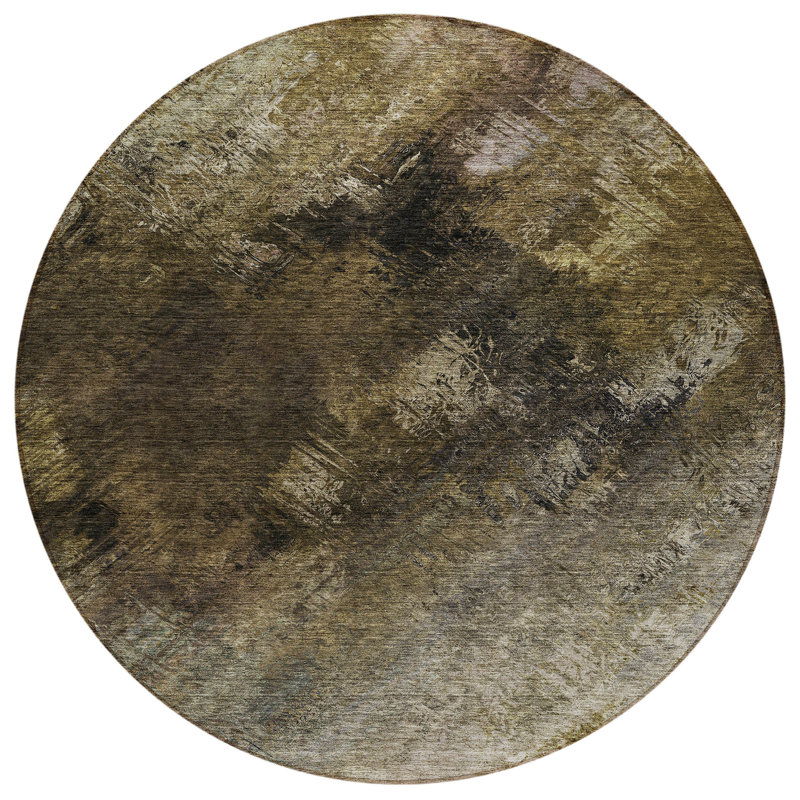 Tapis beige rond 8 po
