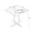 Nut-brown Rectangular Solid Wood Dining table