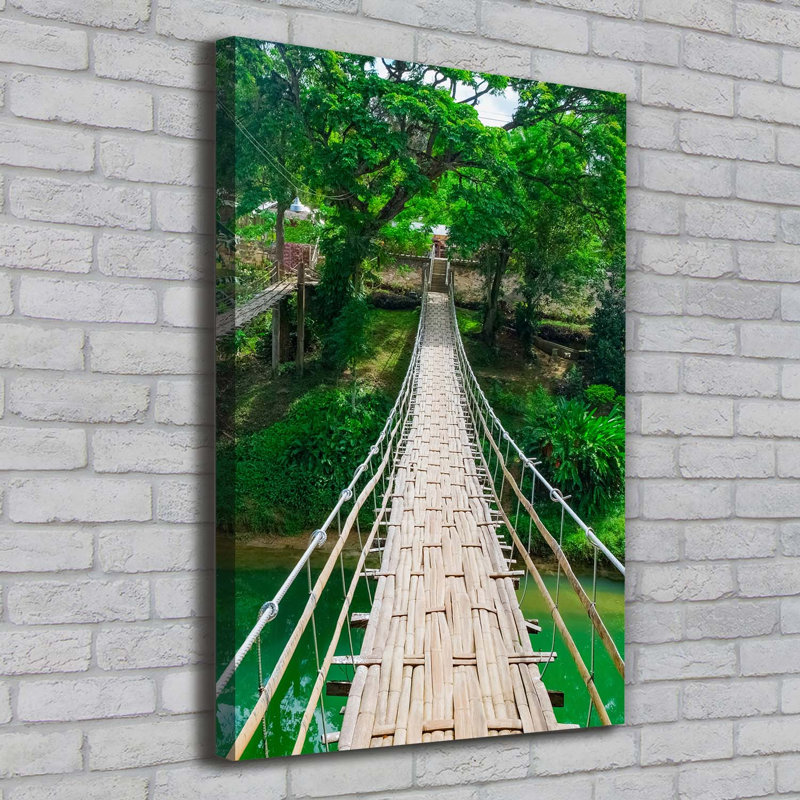 Suspension Bridge - Wrapped Canvas Print