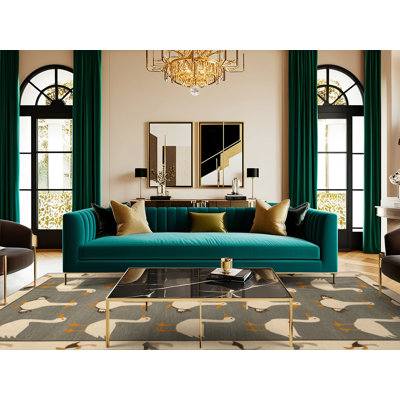  Tapis lavable oies de ferme