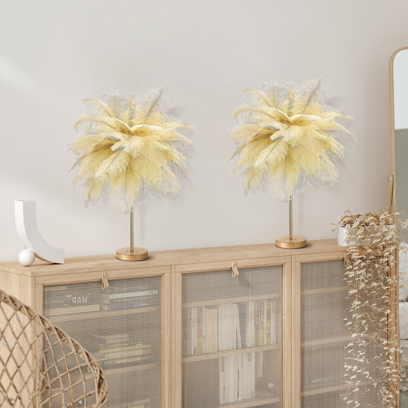Allyson Metal Table Lamp, Camel