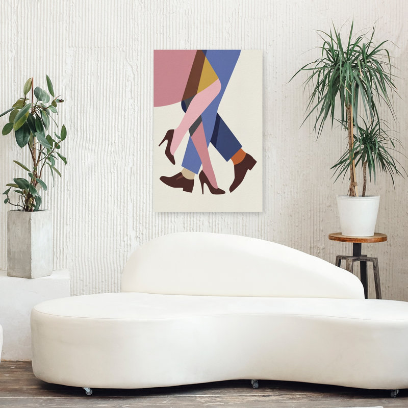 Art abstrait contemporain abstrait abstrait dansant, H 36 po x l 24 po