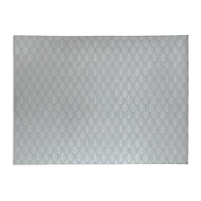 Paillasson Stitch Patch, L 60 po x L 84 po, Bleu ardoise