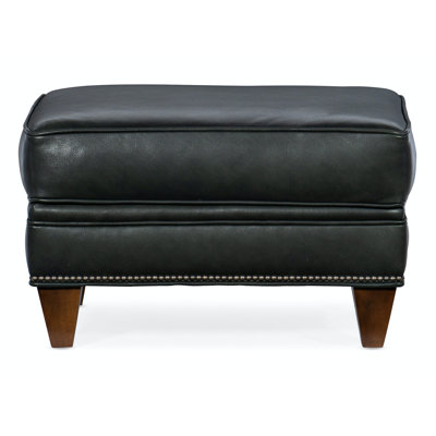 Reddish Upholstered Ottoman