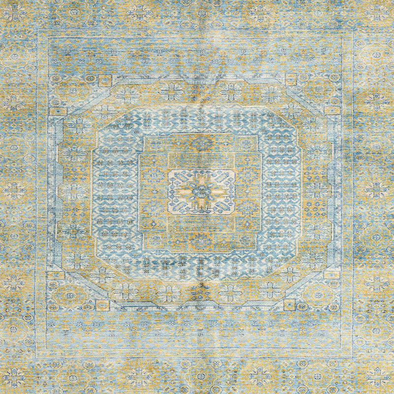 Southwestern Indoor Rug, Square 5'