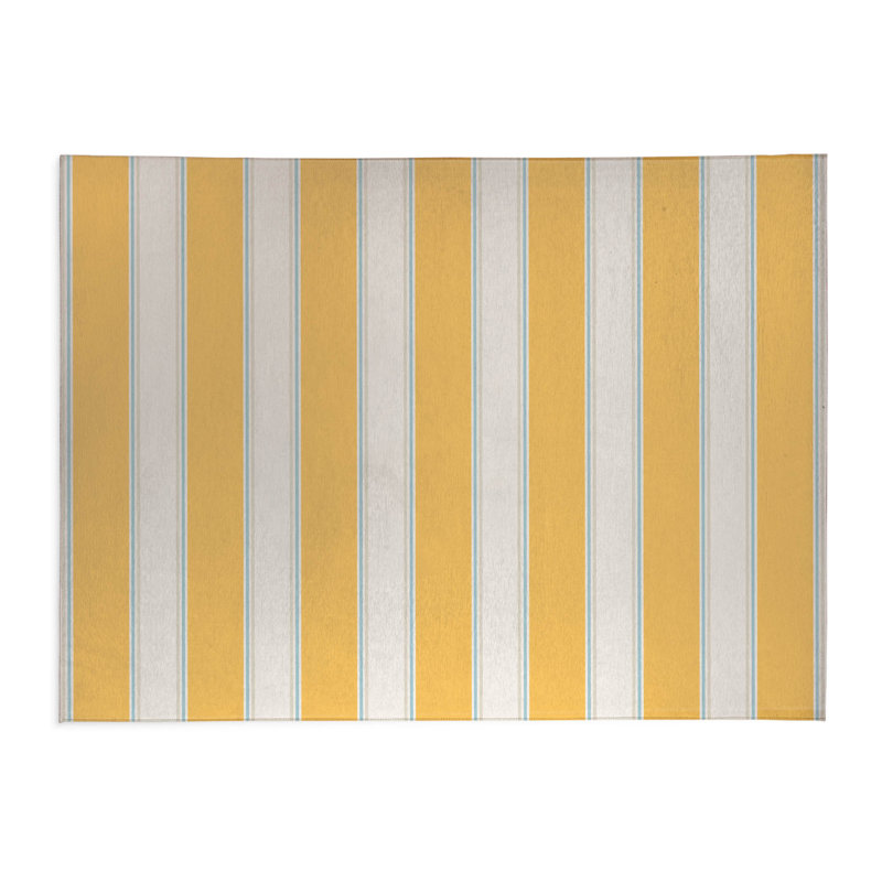 Tapis de cuisine Cabana, Rectangulaire 3 pi x 5 pi, Jaune