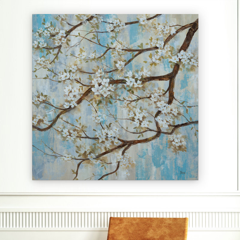 «Spring in Bloom», reproduction de peinture à l'huile sur toile tendue, H 32 po x l 32 po x P 1,5 po