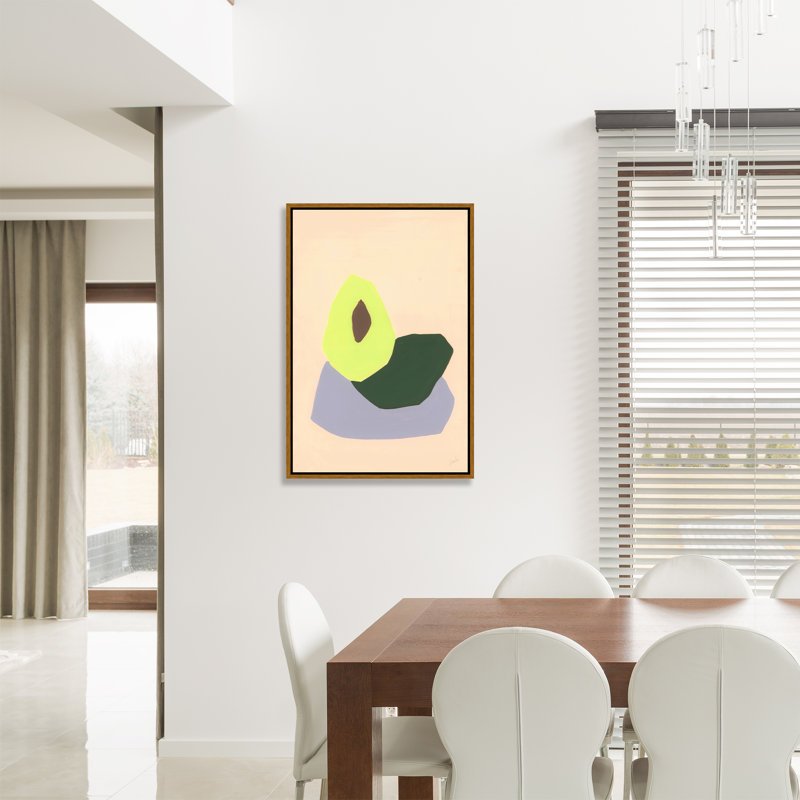 "Pastel fruits IV" par Janice Sadler, art mural encadré, Image au pinceau gel