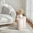 Clover Travertine Stone Finish Italian Design MgO Side Accent Table