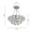 Julia 3 - Light Dimmable Tiered Chandelier