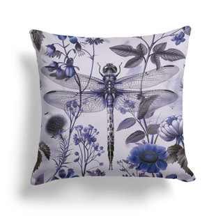 Dragonfly Fairytale Indoor/Outdoor Square Throw Pillow