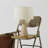 Brightech Nathaniel 20" Cement LED Table Lamp with Cream Cotton Drum Shade