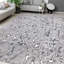 Abstract Area Rug in White-70373407