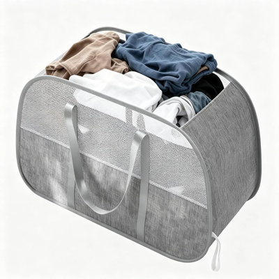 95L Large Capacity Foldable Laundry Basket with Handles