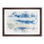 Airplane Through the Clouds Watercolour - Picture Frame Graphic Art Print-56875005-56875008