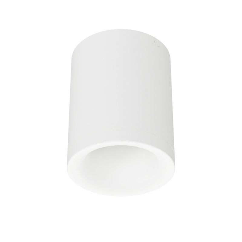 Plafonnier encastré rond à intensité variable 5 lumières Zoron, Arc blanc, H 4,75 po x l 3,63 po x P 3,63 po