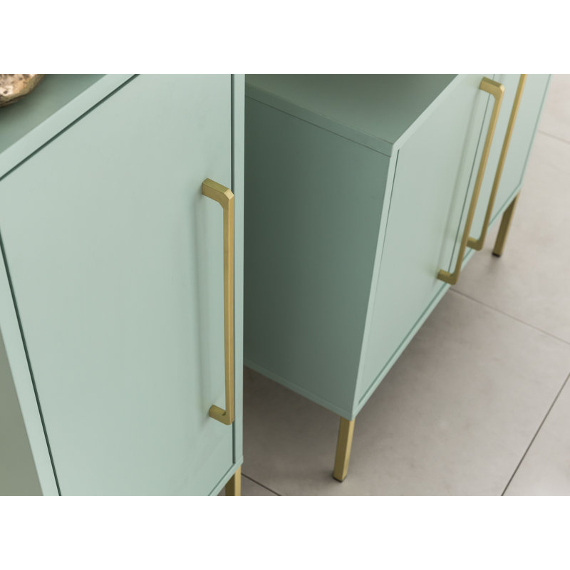 Sarah 57.1cm Single Bathroom Vanity Base Only, Mint