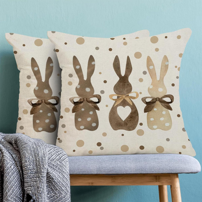 Print Linen Reversible Pillow Cover