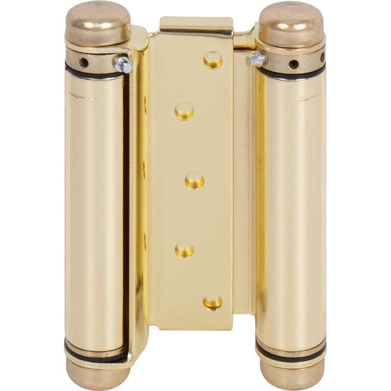 Charnière à ressort à double effet 5 po - Laiton poli, Polished Brass