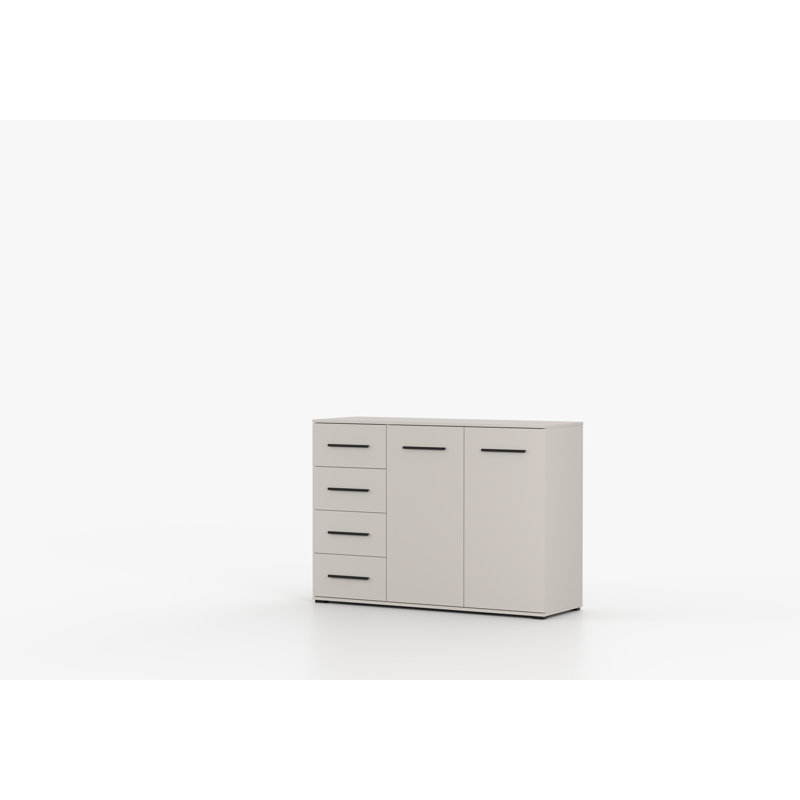 Tamarkus 135 cm W Chest of 4 Drawers, Kaszmir front/Kaszmir doors