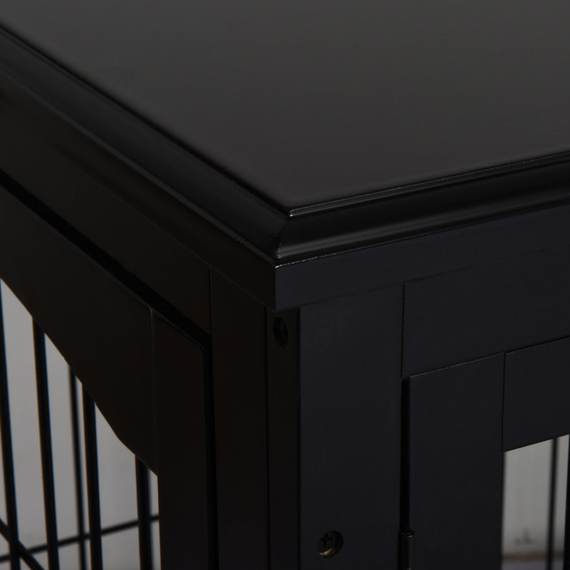 Meuble de caisse pour chien Pawhut, Noir