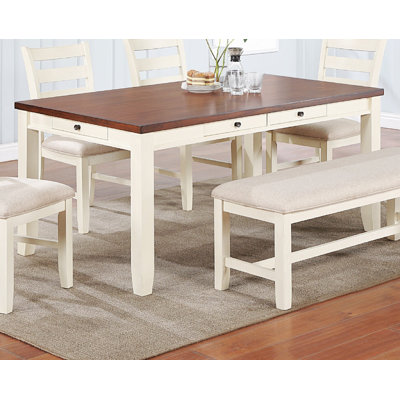 Erbie Rectangular 36'' L x 64'' W Dining Set -  Red Barrel StudioÂ®, E7021995A93244C88E28BBD35FDFEEC2