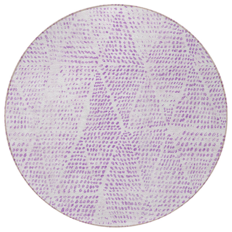 Tapis rond ivoire 8 po