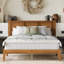 Ensemble de chambre à coucher en bois massif 3 pièces Ariana