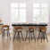 Blayse 26.96" PU Upholstered Counter Bar Stool with Wood Frame (Set of 4)